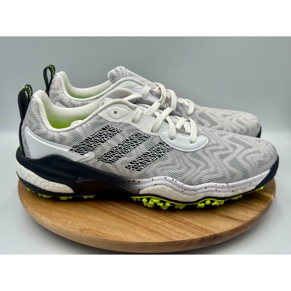 ADIDAS CodeChaos 25 Spikeless Golf Shoes Mens 12.5 White Black Yellow NWT IF3268